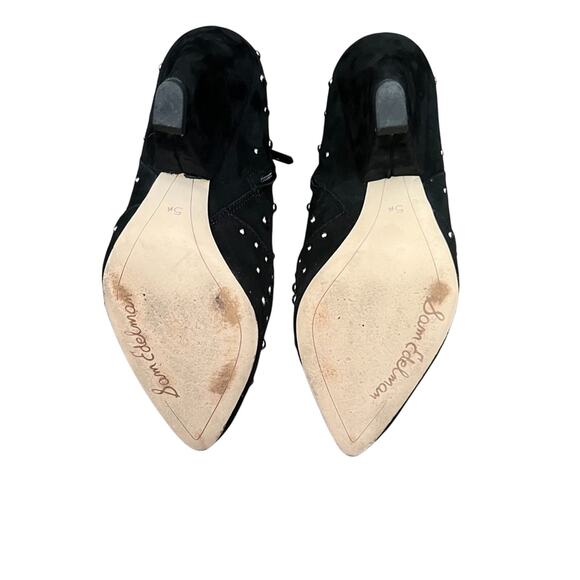 Sam Edelman Roya Studded Suede Booties Womens Size 5.5 M Cone Heel Biker Chic - Picture 11 of 14